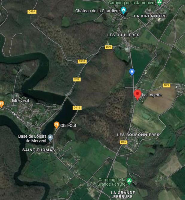 L'Auberge De La Foret Mervent Eksteriør bilde